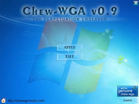 chew windows 7|Chew WGA .